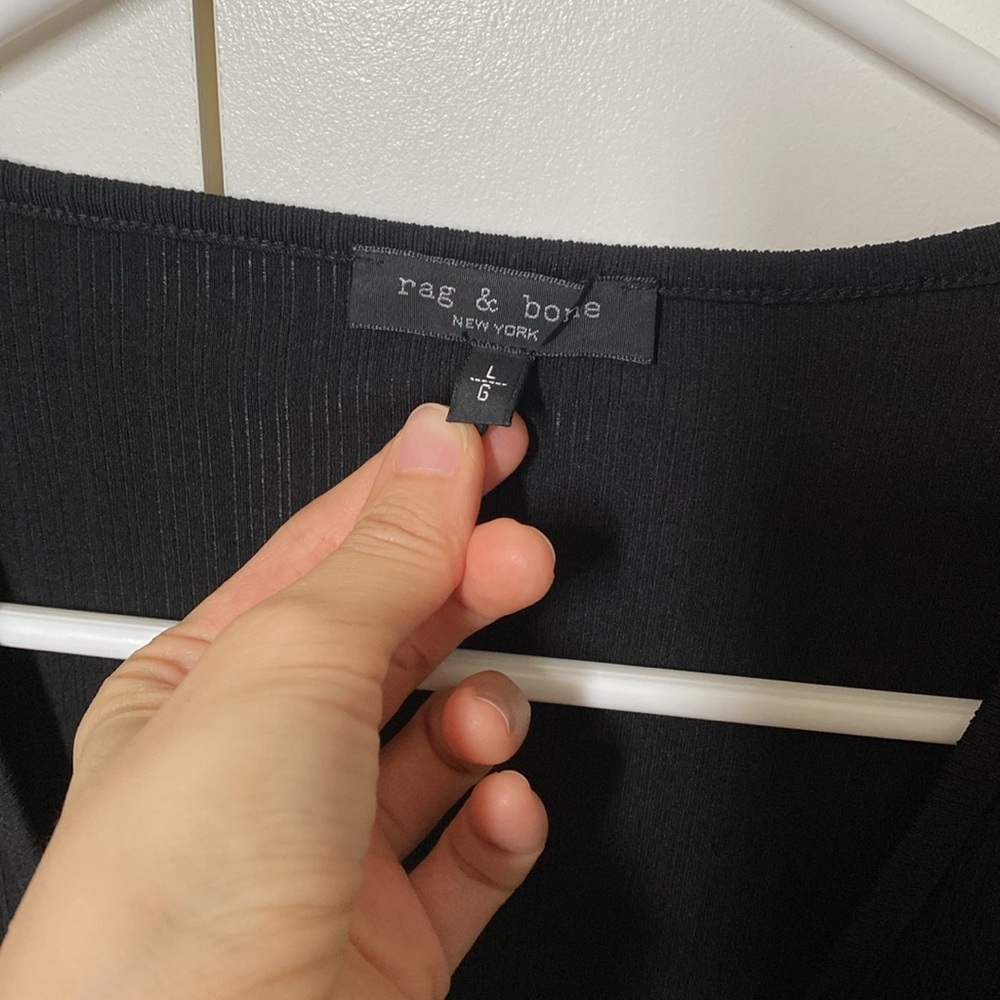 NWOT rag & bone Lightweight Black Top - Picture 4 of 5